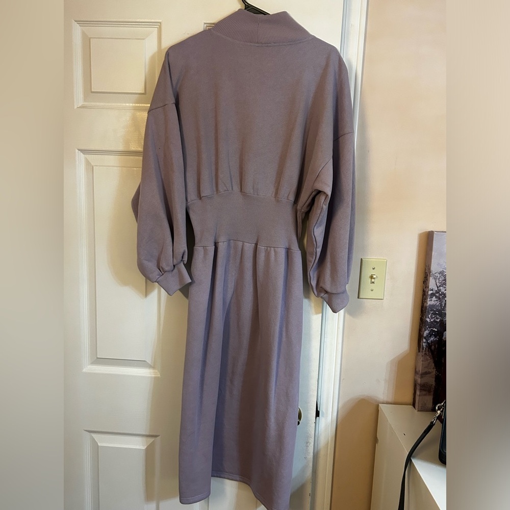 Zara Women's Lavender Long Sleeve Dress (Brand New/Never Worn) - Picture 4 of 5